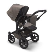 Коляска для погодок Bugaboo Donkey 3 Duo Complete Mineral шасси Black, Taupe (Дымчатый кварц) - вид 3 миниатюра