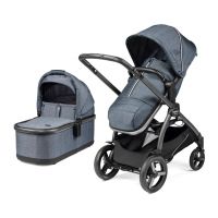 Коляска 2 в 1 Peg-Perego Ypsi Combo, Luxe Mirage (Синий) - вид 1 миниатюра