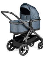 Коляска 2 в 1 Peg-Perego Ypsi Combo, Luxe Mirage (Синий) - вид 1 миниатюра