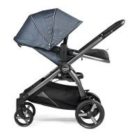 Коляска 2 в 1 Peg-Perego Ypsi Combo, Luxe Mirage (Синий) - вид 11 миниатюра