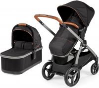 Коляска 2 в 1 Peg-Perego Ypsi Combo, Ebony (Черный) - вид 1 миниатюра