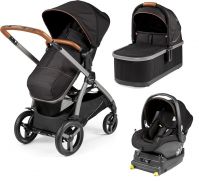 Коляска 3 в 1 Peg-Perego Ypsi, Ebony (Черный) - вид 1 миниатюра