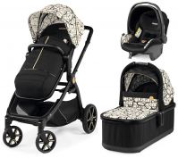 Коляска 3 в 1 Peg-Perego Ypsi, Graphic Gold (Черно-белый) - вид 1 миниатюра