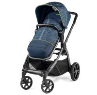 Коляска прогулочная Peg-Perego Ypsi, Newlife (Синий с узорами) - вид 1 миниатюра