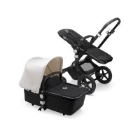 Коляска 2 в 1 Bugaboo Cameleon 3 Plus Complete шасси Black, Black / Fresh White (Черный / Белый) + Набор для путешествий, Black (Черный) - вид 1 миниатюра