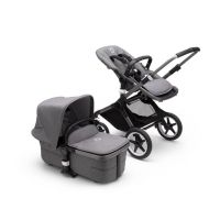 Коляска 2 в 1 Bugaboo Fox 3 Complete шасси Graphite, Grey Melange (Серый Меланж) - вид 1 миниатюра