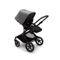 Капюшон сменный для коляски Bugaboo Fox 3, Grey Melange (Серый Меланж) - вид 3 миниатюра