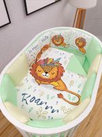Комплект в кроватку AmaroBaby (17 предметов), Baby Lion / Салатовый - вид 1 миниатюра