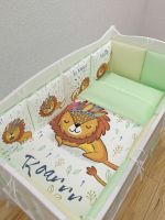 Комплект в кроватку AmaroBaby (17 предметов), Baby Lion / Салатовый - вид 3 миниатюра