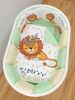 Комплект в кроватку AmaroBaby (17 предметов), Baby Lion / Салатовый - вид 9 миниатюра
