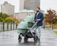 Люлька для коляски Uppababy Cruz и Vista, Emmett (Зеленый Меланж) - вид 1 миниатюра