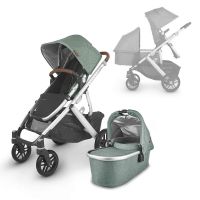 Коляска для погодок Uppababy Vista V2, Emmett (Зеленый Меланж) - вид 1 миниатюра