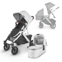 Коляска для погодок Uppababy Vista V2, Bryce (Жемчужно-белый) - вид 1 миниатюра