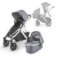 Коляска для погодок Uppababy Vista V2, Gregory (Голубой Меланж) - вид 1 миниатюра