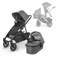 Коляска для погодок Uppababy Vista V2, Greyson (Графитовый Меланж) - вид 1 миниатюра