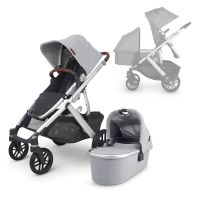 Коляска для погодок Uppababy Vista V2, Stella (Серебристый Меланж) - вид 1 миниатюра