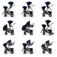 Коляска для двойни 2 в 1 Uppababy Vista V2, Hazel (Оливковый) - вид 1 миниатюра