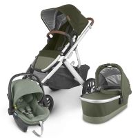 Коляска 3 в 1 Uppababy Vista V2, Hazel (Оливковый) - вид 1 миниатюра