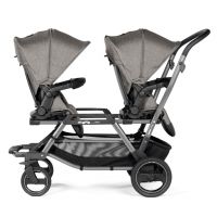 Прогулочная коляска для двойни Peg-Perego Duette Piroet, City Grey (Серый) - вид 1 миниатюра