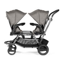 Прогулочная коляска для двойни Peg-Perego Duette Piroet, City Grey (Серый) - вид 9 миниатюра