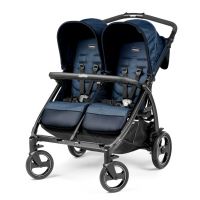 Прогулочная коляска для двойни Peg-Perego Book For Two, Indigo (Синий) - вид 1 миниатюра