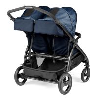 Прогулочная коляска для двойни Peg-Perego Book For Two, Indigo (Синий) - вид 5 миниатюра