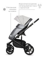 Коляска 2 в 1 Riko Basic Ozon Shine, 03 (Серый) - вид 27 миниатюра