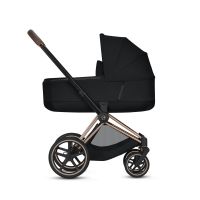 Коляска 2 в 1 Cybex Priam III шасси Chrome Black, Fancy Pink (Розовый) - вид 1 миниатюра