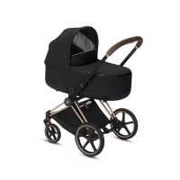 Коляска 2 в 1 Cybex Priam III шасси Chrome Black, Fancy Pink (Розовый) - вид 3 миниатюра