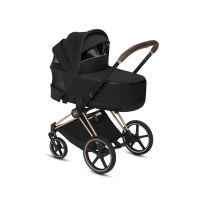 Коляска 2 в 1 Cybex Priam III шасси Chrome Black, Fancy Pink (Розовый) - вид 5 миниатюра