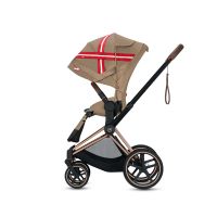 Коляска 2 в 1 Cybex Priam III KK One Love шасси Chrome Black, KK One Love (Коричневый с рисунком) - вид 3 миниатюра