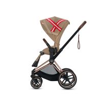 Коляска 2 в 1 Cybex Priam III KK One Love шасси Chrome Black, KK One Love (Коричневый с рисунком) - вид 5 миниатюра