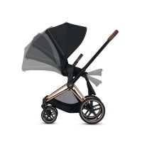 Коляска 2 в 1 Cybex Priam III KK One Love шасси Chrome Black, KK One Love (Коричневый с рисунком) - вид 9 миниатюра