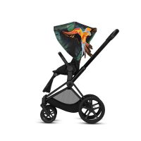 Коляска прогулочная Cybex Priam III Birds of Paradise шасси Matt Black, Birds of Paradise (Темно-зеленый с узором) - вид 1 миниатюра