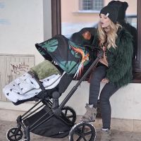 Коляска прогулочная Cybex Priam III Birds of Paradise шасси Matt Black, Birds of Paradise (Темно-зеленый с узором) - вид 23 миниатюра