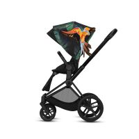 Коляска прогулочная Cybex Priam III Birds of Paradise шасси Matt Black, Birds of Paradise (Темно-зеленый с узором) - вид 3 миниатюра