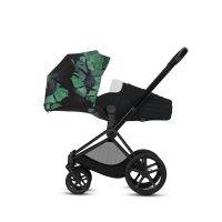 Коляска прогулочная Cybex Priam III Birds of Paradise шасси Matt Black, Birds of Paradise (Темно-зеленый с узором) - вид 7 миниатюра