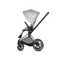 Коляска прогулочная Cybex Priam III Koi шасси Chrome Brown, Koi (Серый) - вид 5 миниатюра