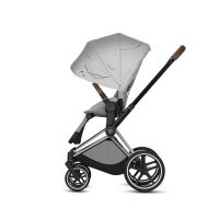 Коляска прогулочная Cybex Priam III Koi шасси Chrome Brown, Koi (Серый) - вид 7 миниатюра