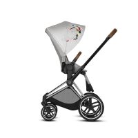 Коляска прогулочная Cybex Priam III Koi шасси Chrome Brown, Koi (Серый) - вид 9 миниатюра