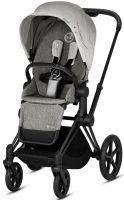 Коляска прогулочная Cybex Priam III Koi шасси Matt Black, Koi (Серый) - вид 1 миниатюра