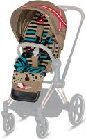 Сменный чехол Seat Pack для коляски Cybex Priam III, FE KK One Love (Коричневый с узором) - вид 1 миниатюра