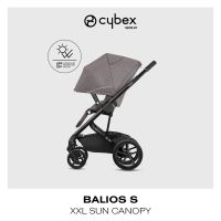 Коляска прогулочная Cybex Balios S Lux шасси Black, Soho Grey (Серый) - вид 32 миниатюра