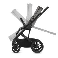 Коляска 2 в 1 Cybex Balios S Lux шасси Black, Soho Grey / Denim Lavastone Black (Серый / Черный джинсовый) - вид 27 миниатюра