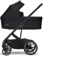 Коляска 2 в 1 Cybex Balios S Lux шасси Black, Soho Grey / Denim Lavastone Black (Серый / Черный джинсовый) - вид 55 миниатюра