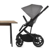 Коляска 2 в 1 Cybex Balios S Lux шасси Black, Soho Grey / Denim Lavastone Black (Серый / Черный джинсовый) - вид 13 миниатюра