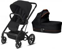 Коляска 2 в 1 Cybex Balios S Lux шасси Black, Deep Black / Denim Lavastone Black (Черный) - вид 1 миниатюра