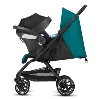 Коляска прогулочная Cybex Eezy S+ 2 BLK (с дождевиком и бампером), Navy Blue (Темно-синий) - вид 17 миниатюра