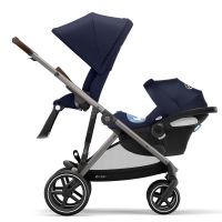 Прогулочная коляска для двойни Cybex Gazelle S шасси Taupe, Deep Black (Черный) - вид 35 миниатюра