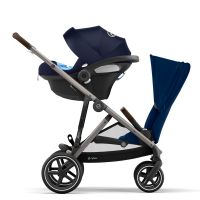 Прогулочная коляска для двойни Cybex Gazelle S шасси Taupe, Deep Black (Черный) - вид 39 миниатюра